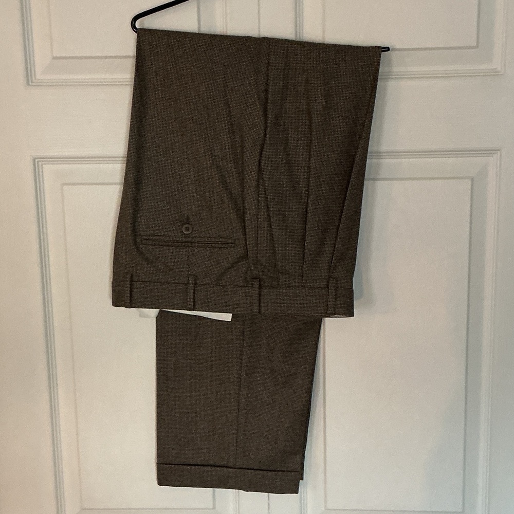 Zanella Brown Tweed Men's Dress Trousers